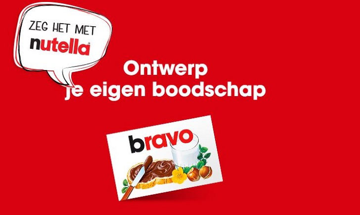 Zeg het met nutella gratis